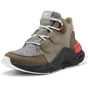 Sorel Women’s Kinetic Rngd Caribou Boot Size 8.5 Color Grey Green, Alpine Tundra